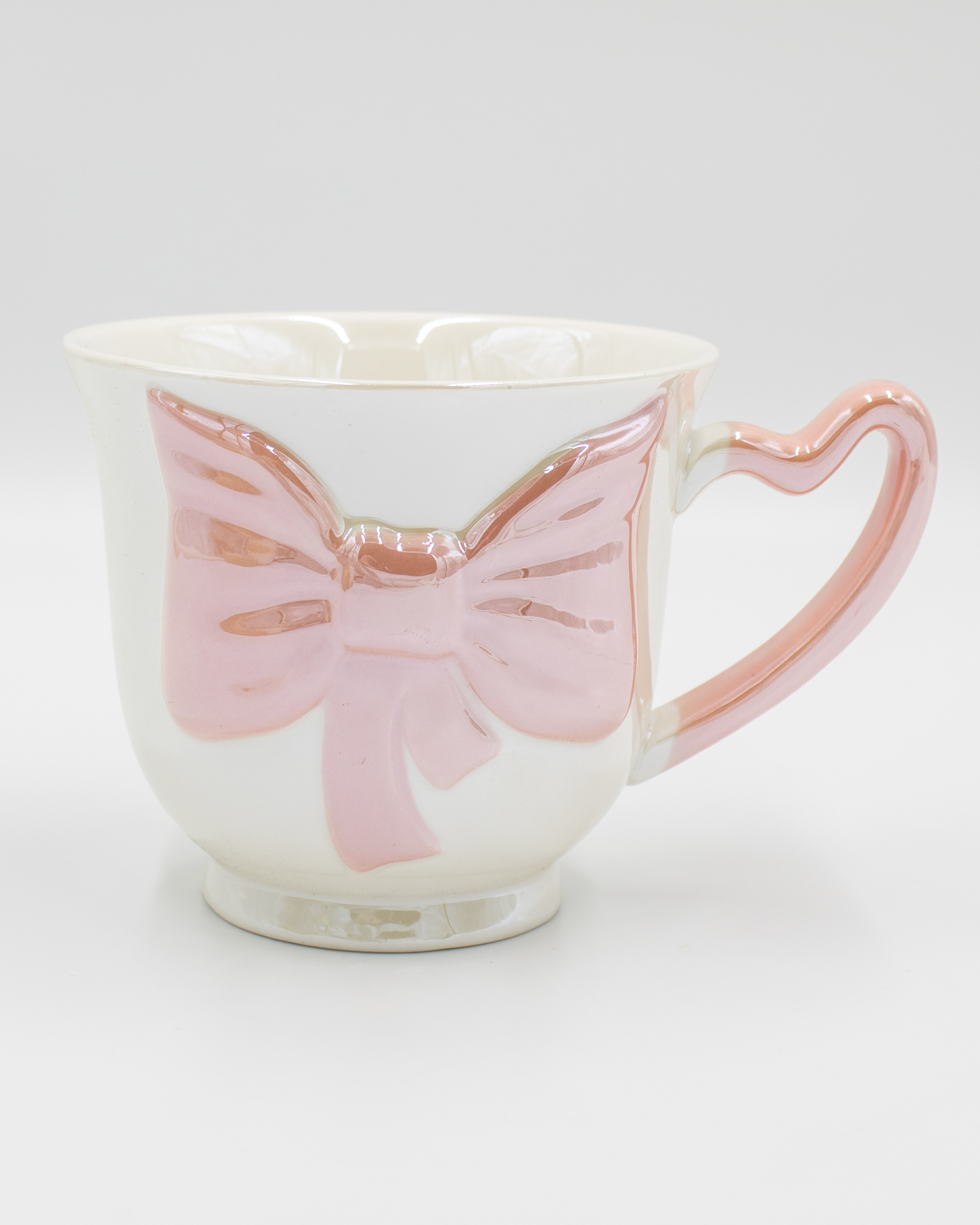 Big Pearly Bow Mug - Pink