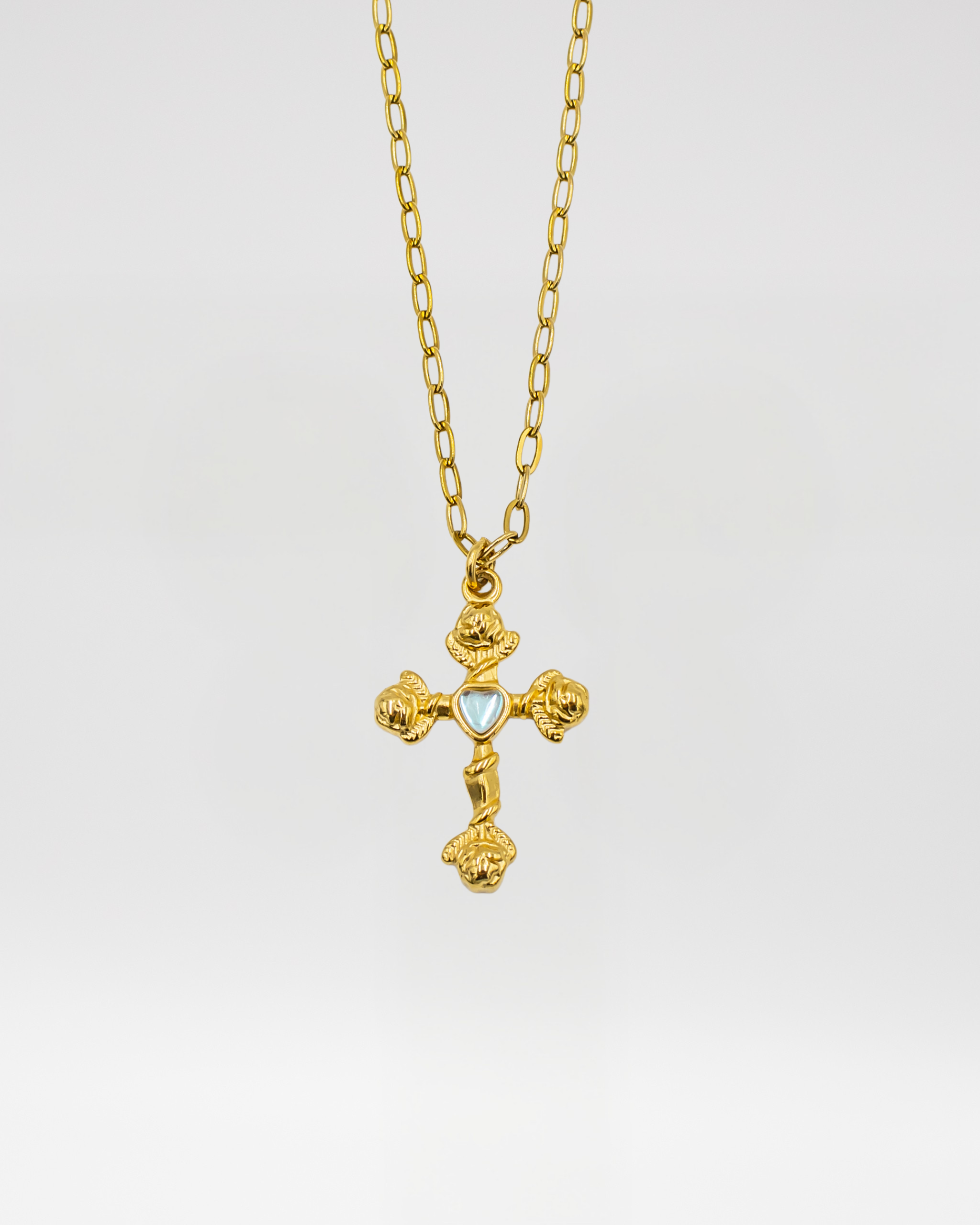 Blooming Cross Necklace