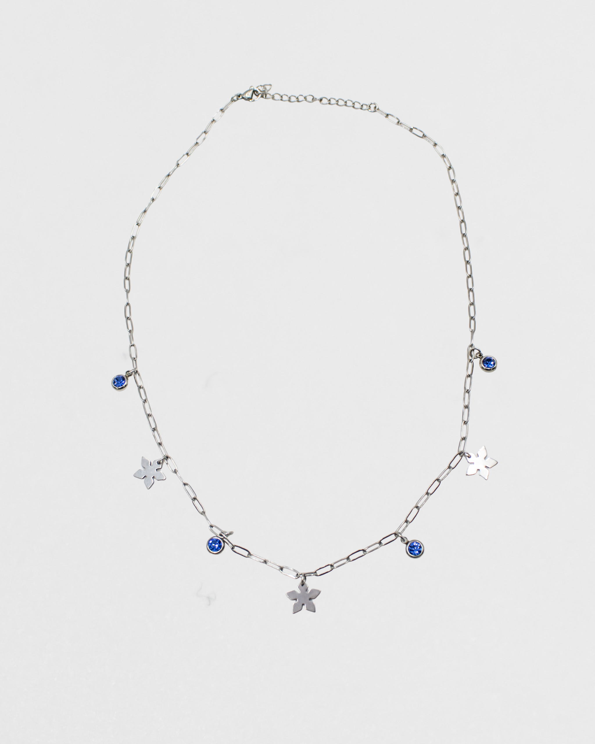 Snowflake Glow Necklace - Blue