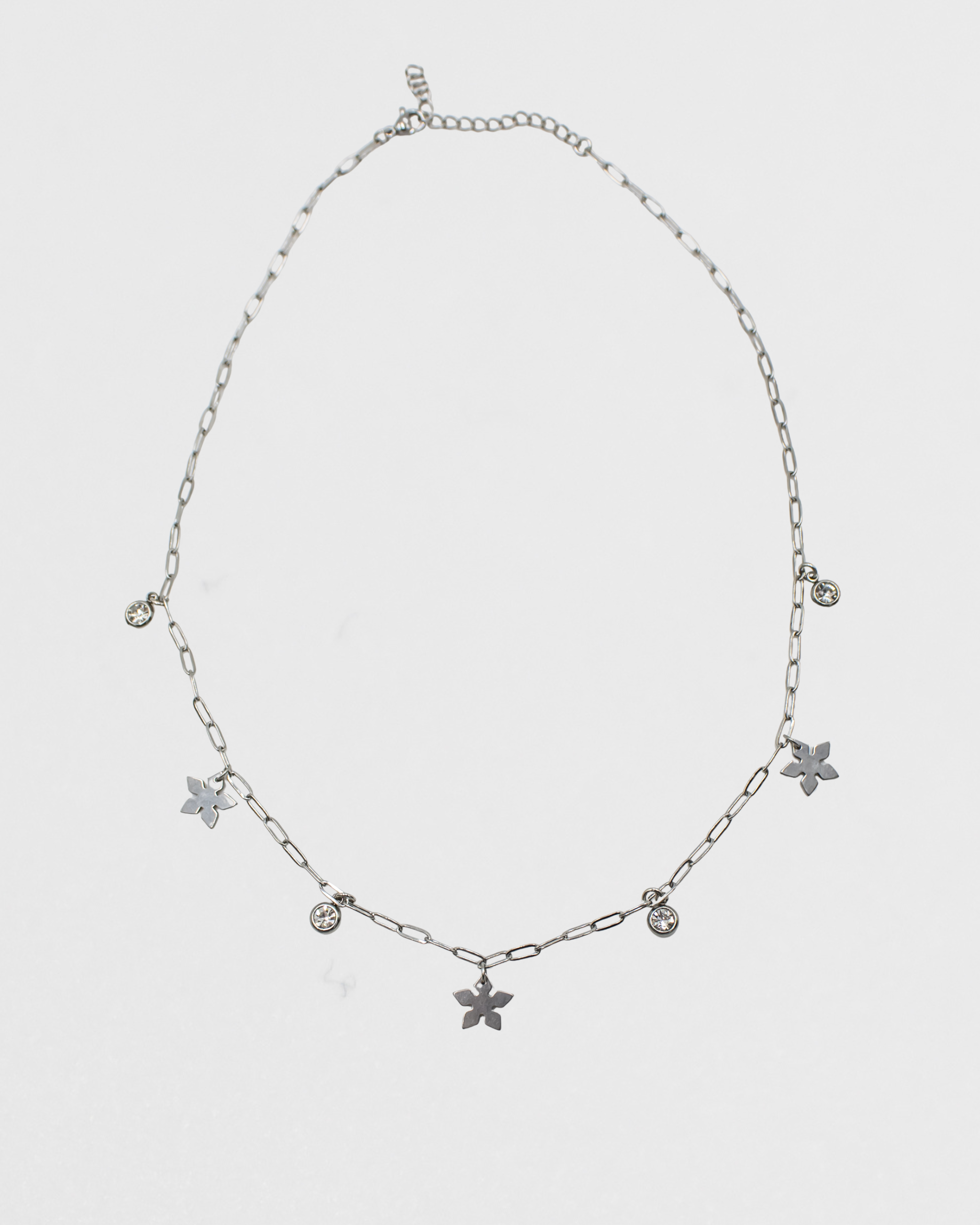 Snowflake Glow Necklace - Clear